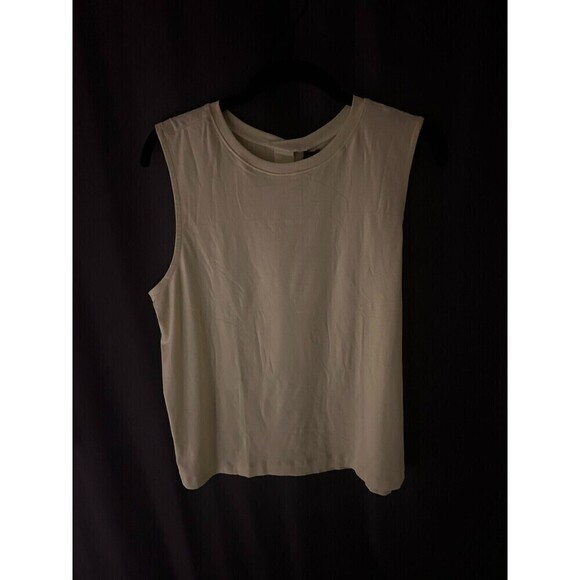 Prana Alpenglow Womens Pullover Crop Tank Top Lime Squeeze Yellow  Size L - Picture 4 of 13